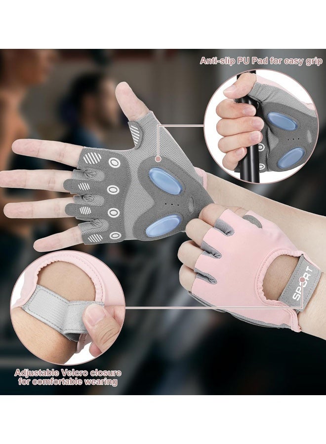 Breathable Training Gloves With Microfiber Fabric, No-Slip Silicone Padded Palm Protection And Extra Grip, Fitness Gloves For Men & Women, Weight Lifting, Cross Fit, Cycling - Image 5